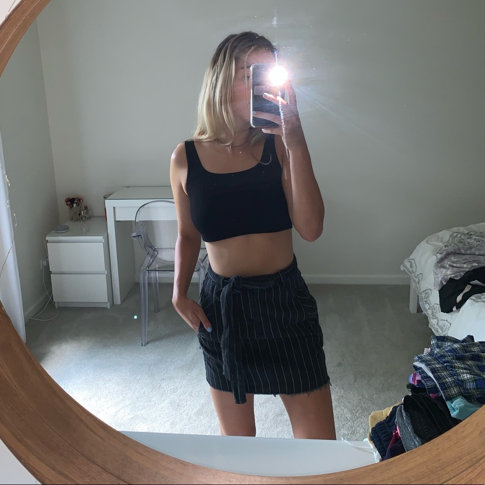 Urban Outfitters Black Jean Skirt